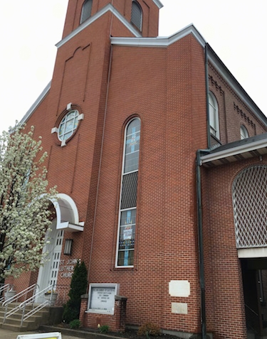 A large brick church